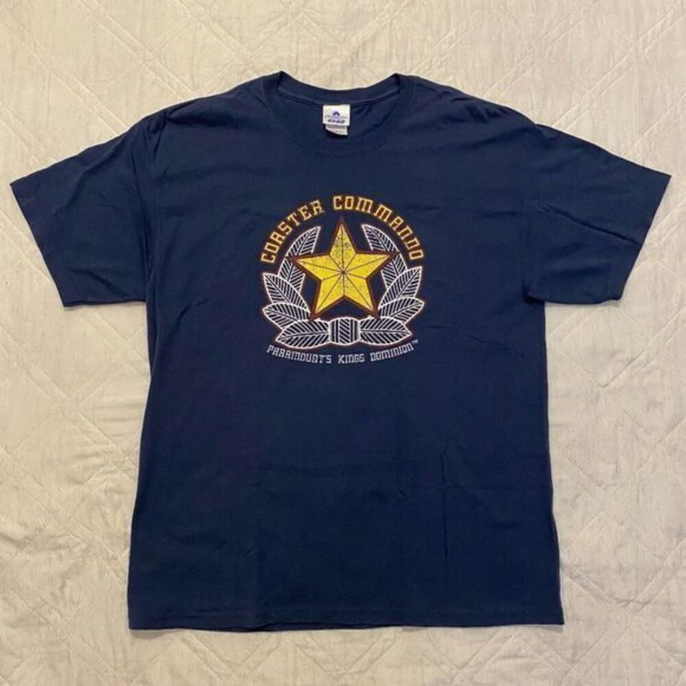 Vintage Coaster Commando Kings Dominion blue T shirt XL‎